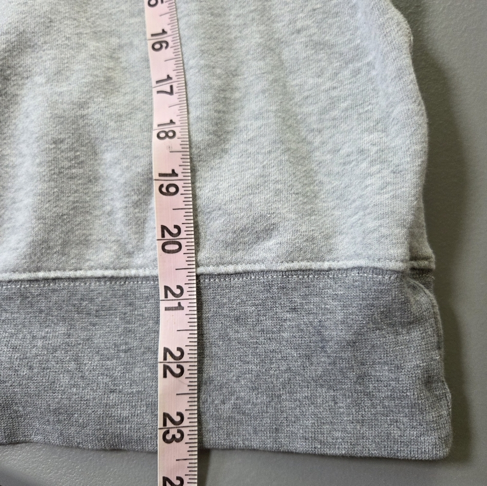 AEO Graphic Fleece Crewneck Sweatshirt Gray Pink Size XS - Picture 14 of 15
